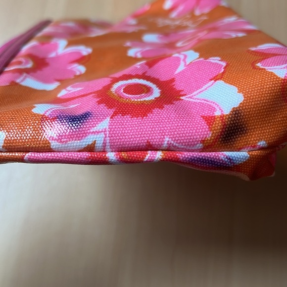 Brighton Floral Pink and Orange Makeup bag - Picture 3 of 6